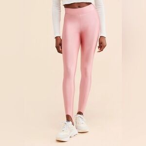 Heros x Free People Ice Pink The Stirrup Leggings Tights Pants sz M